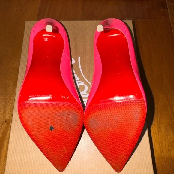 So Kate Christian Louboutin 120, 35.5 Shocking Hot Pink Patent Leather - Picture 7 of 8